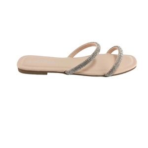 Cute Vegan Beach Wedding Casual Berness Jewelry Sandals Cassie Beige 8 (CC)